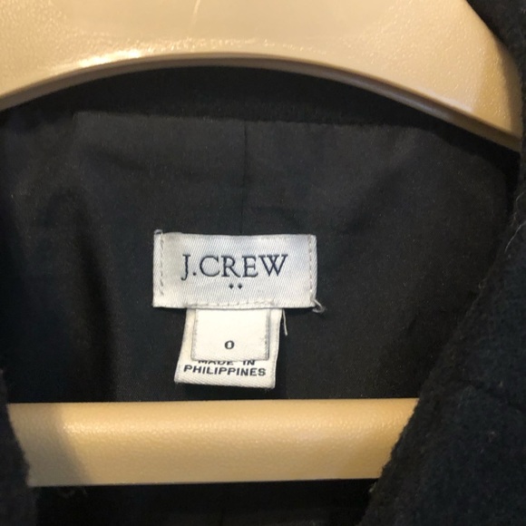 J. Crew classic black pea coat in great condition! - Picture 3 of 7